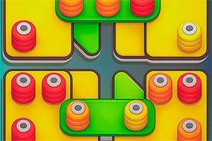 Thread Match is een leuk puzzelspelletje met 100 uitdagende levels om op te lossen