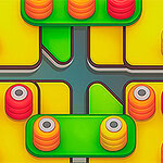 Thread Match is een leuk puzzelspelletje met 100 uitdagende levels om op te lossen