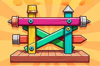 Schroef planken los en versla de klok!