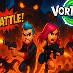 Vortex 9 is een snelle shooter vol stijlvolle helden, gekke wapens en chaotische gevechten