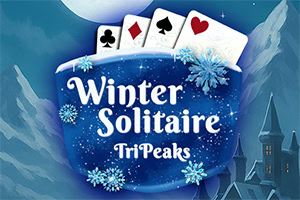 Neem een pauze van de feestdrukte met Winter Solitaire TriPeaks