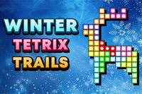 Winter Tetrix Trails is een knusse puzzelgame waarin je vormen vult in een