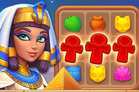 Begin een legendarische reis in Wonders of Egypt Match, een spannend Match