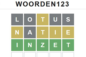 Woorden 123 - Wordle in het Nederlands