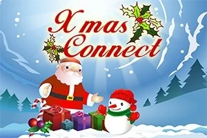 Mahjong connect-spel voor Kerstmis