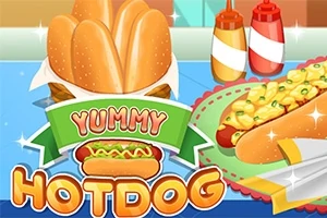 Volg alle stappen om de perfecte hotdog te maken Voltooi alle minispellen en je hotdog is klaar voor het avondeten